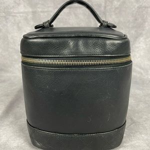 Authentic Chanel Vanity case, with Strap
